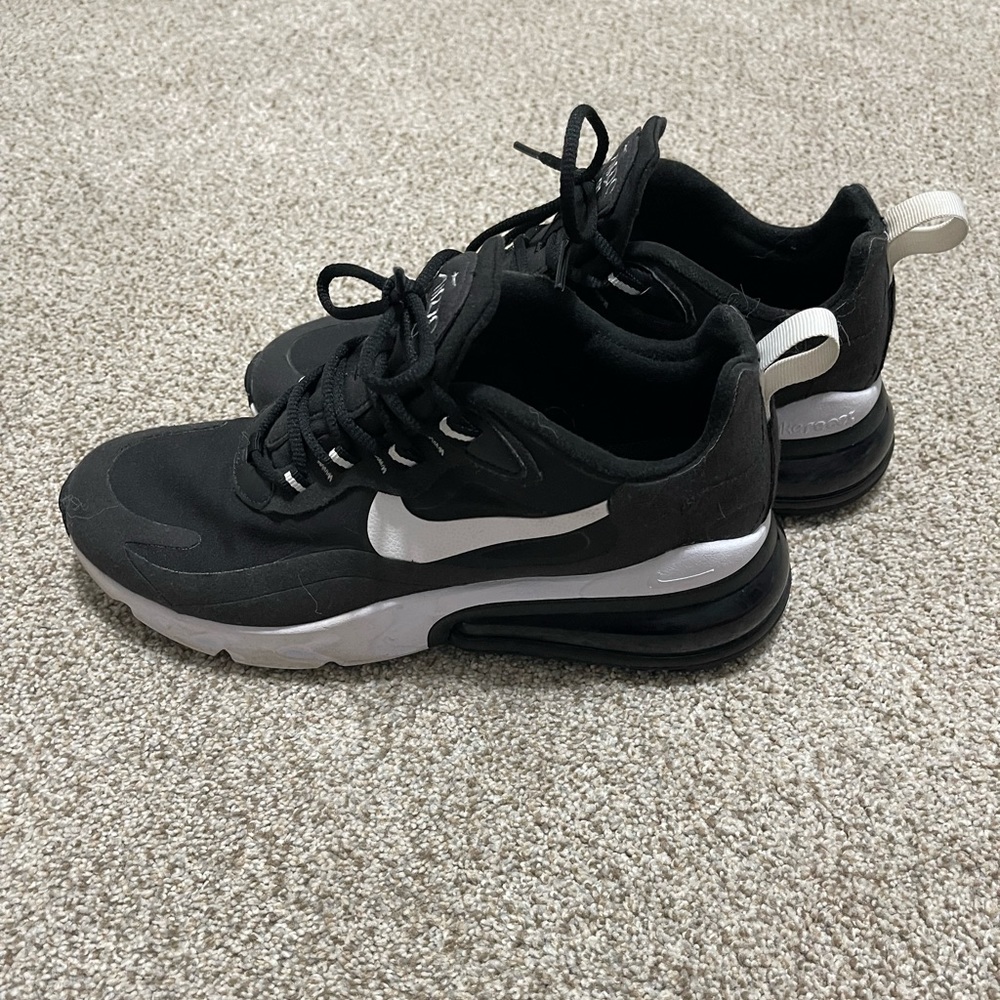 Black and White Nike React Woman’s Shoes